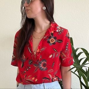 ALFRED DUNNER • Vintage Neo Floral Blouse